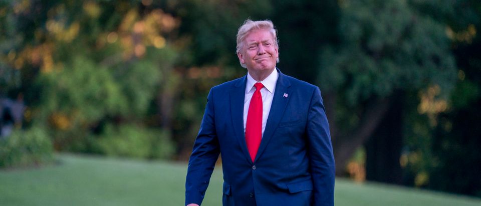 U.S. President Donald Trump walks off Marine One at the White House after spending the weekend at the G20 Summit and meeting Kim Jong Un, in the DMZ on June 30, 2019 in Washington, D.C. (Photo by Tasos Katopodis/Getty Images)