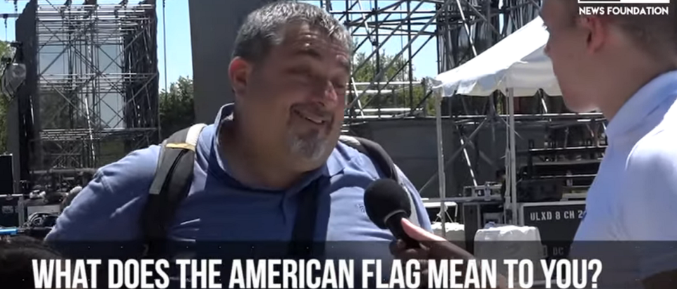 What Does The American Flag Mean To You? (YouTube screenshot/DCNF)