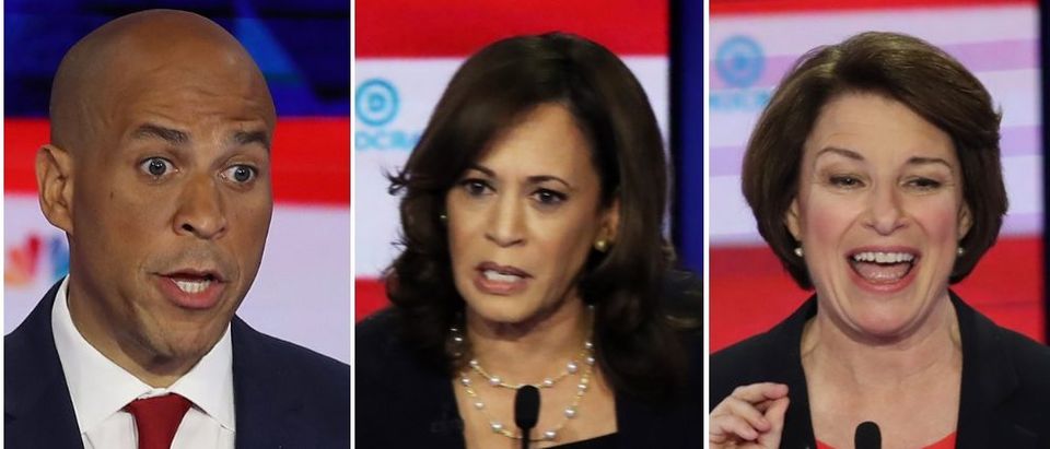 Three Democratic presidential candidates have called for Acosta to resign, but did not attend a hearing on child predators Tuesday. (Joe Raedle, Getty Images/Drew Angerer, Getty Images/Joe Raedle, Getty Images)
