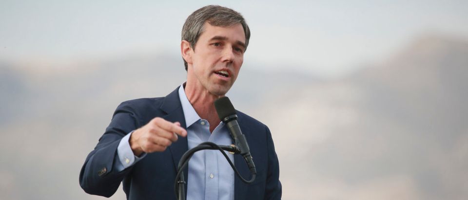 Democratic presidential candidate and former Rep. Beto O’Rourke speaks to media and supporters during a campaign relaunch on Aug. 15, 2019 in El Paso, Texas. (Photo by Sandy Huffaker/Getty Images)