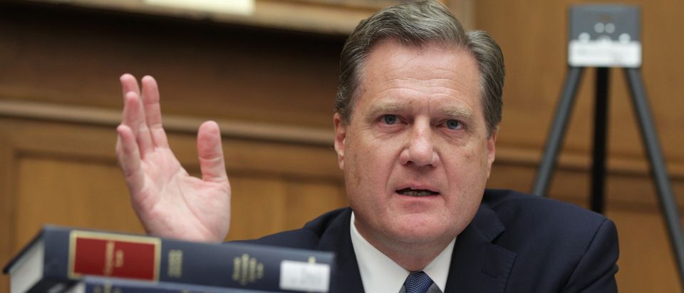 WASHINGTON, DC - JULY 24: Rep. Mike Turner (R-OH) questions former Special Counsel Robert Mueller as Mueller appears before the House Intelligence Committee about his report on Russian interference in the 2016 presidential election in the Rayburn House Office Building July 24, 2019 in Washington, DC. Mueller testified earlier in the day before the House Judiciary Committee in back-to-back hearings on Capitol Hill. (Photo by Alex Wong/Getty Images)
