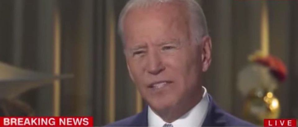 Joe Biden interviewed on CNN's Anderson Cooper, Aug. 5, 2019. (YouTube screen grab)