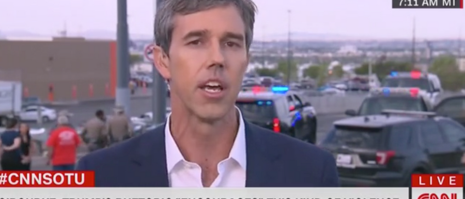 Beto O'Rourke appears on CNN's "State of the Union." Screen Shot/ CNN