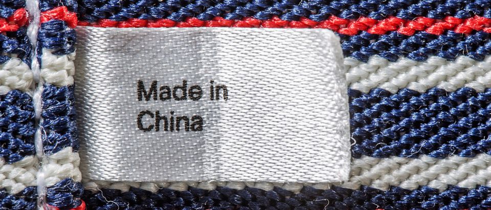 A made in China tag is pictured. Shutterstock