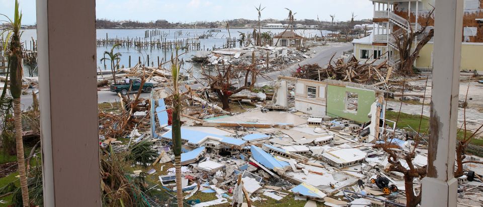 Damaged houses and debris is seen on devastated Great Abaco Island on Sept. 6, 2019 in the Bahamas. (Photo by Jose Jimenez/Getty Images)