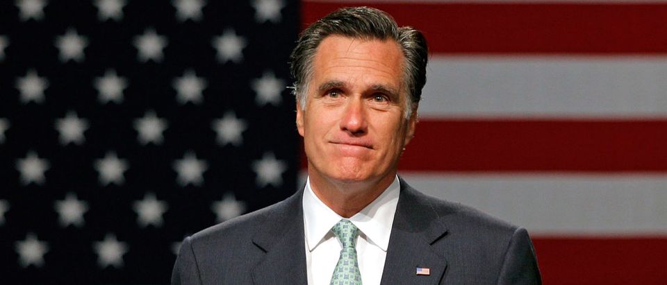 GOP Presidential Candidate Mitt Romney Campaigns In Michigan