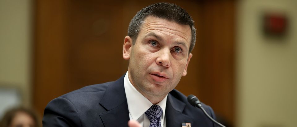Acting Homeland Security Secretary Kevin McAleenan testifies before the House Oversight and Reform Committee on July 18, 2019 in Washington, D.C. (Photo by Win McNamee/Getty Images)