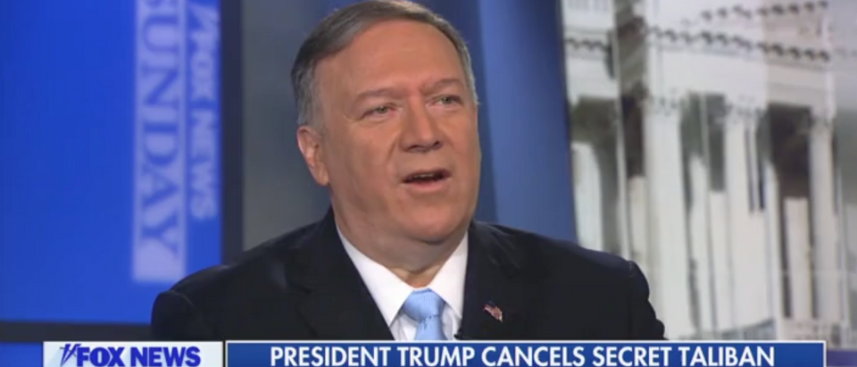 Secretary of State Mike Pompeo appears on "Fox News Sunday." Screen Shot/Fox