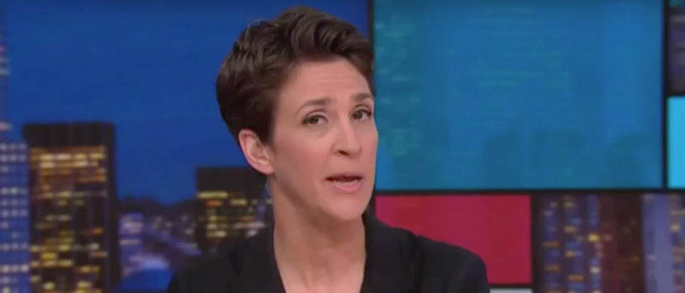 MSNBC's Rachel Maddow is being sued for defamation. (Screenshot MSNBC/The Rachel Maddow Show)