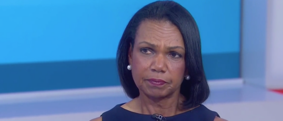 Condi Rice shut down NBC's talking point about Russia's interference in the 2016 election. (Screenshot NBC Orlando)