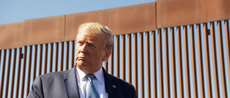 U.S. President Donald Trump visits the U.S.-Mexico border fence in Otay Mesa, California, on Sept. 18, 2019. (Photo: NICHOLAS KAMM/AFP/Getty Images)