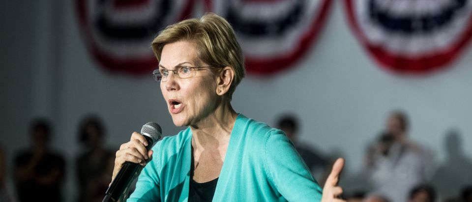 Democratic presidential candidate Elizabeth Warren addresses a crowd at a town hall event on August 17, 2019 in Aiken, South Carolina. (Photo by Sean Rayford/Getty Images)