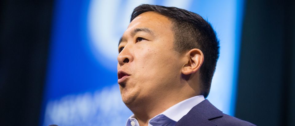 Democratic presidential candidate Andrew Yang is pictured. (Scott Eisen/Getty Images)
