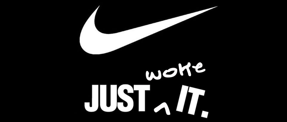 Just 'Woke' It imitates Nike's slogan 'Just Do It'