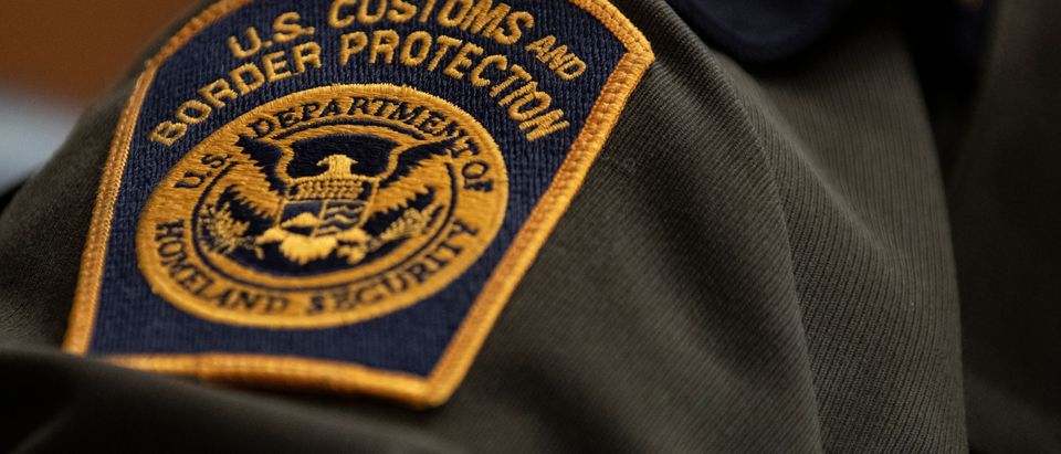 A U.S. Customs and Border Protection patch on the uniform of Rodolfo Karisch, Rio Grande Valley sector chief patrol agent for the U.S. Border Patrol (Alex Edelman/Getty Images)