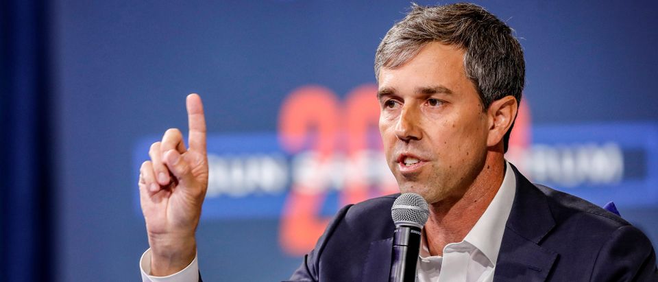 U.S. Democratic presidential candidate and former Texas Congressman Beto O'Rourke responds to a question during a forum held by gun safety organizations the Giffords group and March For Our Lives in Las Vegas, Nevada, U.S., Oct. 2, 2019. REUTERS/Steve Marcus