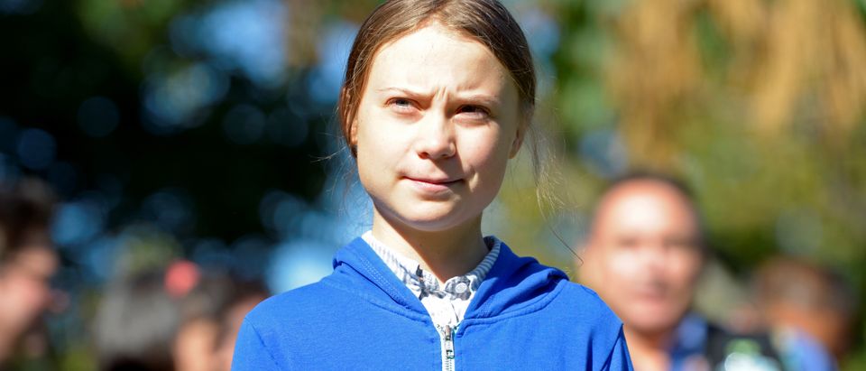 Climate change teen activist Greta Thunberg looks on before joining a climate strike march in Montreal, Quebec, Canada, Sept. 27, 2019. REUTERS/Andrej Ivanov
