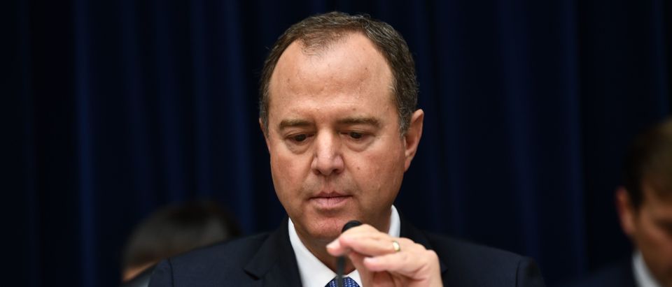 Committe Chairman Adam Schiff, Democrat of California, opens the hearing to hear testimony from Acting Director of National Intelligence Joseph Maguire at the House Permanent Select Committee on Intelligence on September 26, 2019, in Washington, DC. (BRENDAN SMIALOWSKI/AFP/Getty Images)