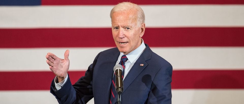 Democratic presidential candidate, former Vice President Joe Biden speaks during a campaign event on October 9, 2019 in Manchester, New Hampshire. (Scott Eisen/Getty Images)