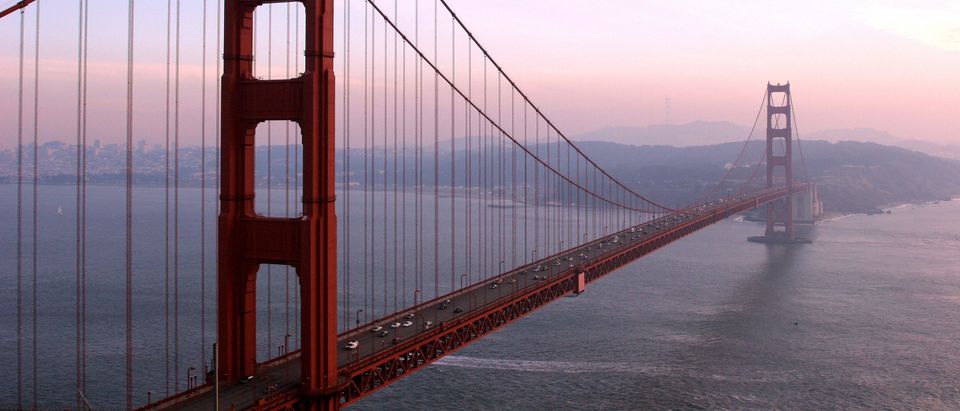 The Golden Gate Bridge is pictured 20 De