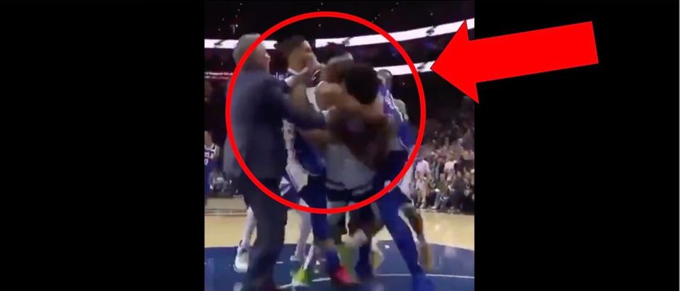 Karl Anthony Towns And Joel Embiid Get Into Crazy Fight During
