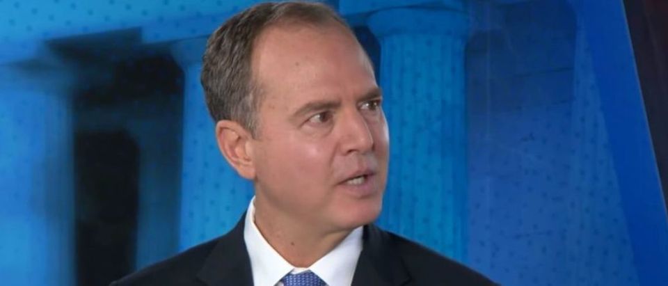 Rep. Adam Schiff is pictured on "Face the Nation," Oct. 13, 2019. (YouTube screen capture/CBS)
