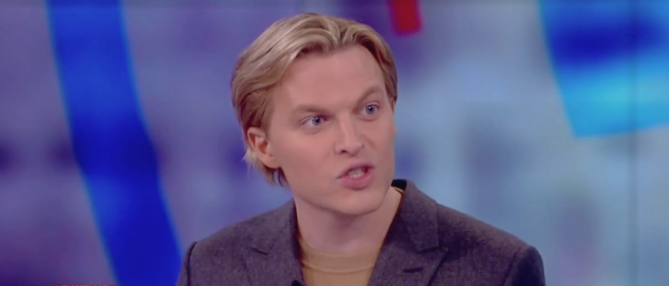 Ronan Farrow is pictured on "The View" Monday morning. (Screenshot/ The View/ ABC News)