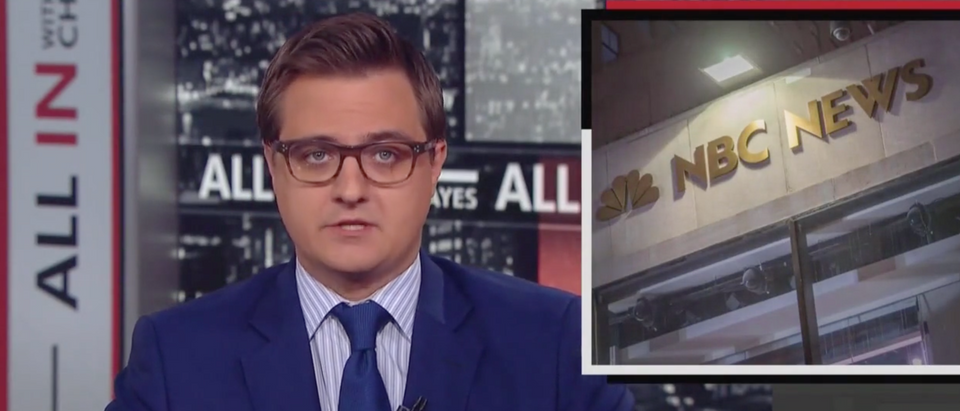 MSNBC's Chris Hayes talks about the scandal NBC News is embroiled in. (Screenshot MSNBC)