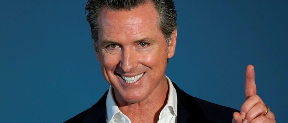 California governor Gavin Newsom speaks at a news conference in San Diego