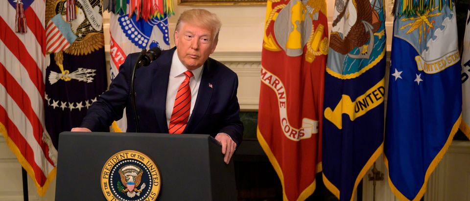 US President Donald Trump makes a major announcement October 27, 2019 the White House in Washington, DC. (JIM WATSON/AFP via Getty Images)