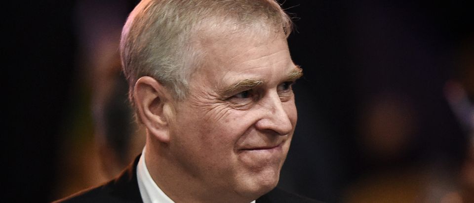 Britain's Prince Andrew, Duke of York leaves after speaking at the ASEAN Business and Investment Summit in Bangkok on November 3, 2019. (LILLIAN SUWANRUMPHA/AFP via Getty Images)