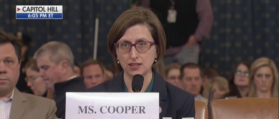 Pentagon Official Laura Cooper testifies in the House's impeachment inquiry (Fox News Screenshot: November 20, 2019)