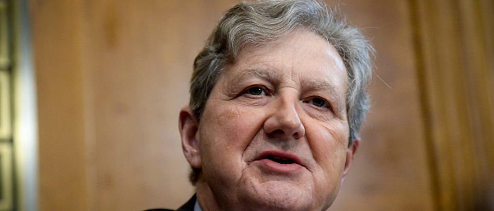 Sen. John Kennedy, R-La., speaks during the Senate Judiciary Committee hearing regarding internet safety for children on Capitol Hill on Tuesday July 9, 2019