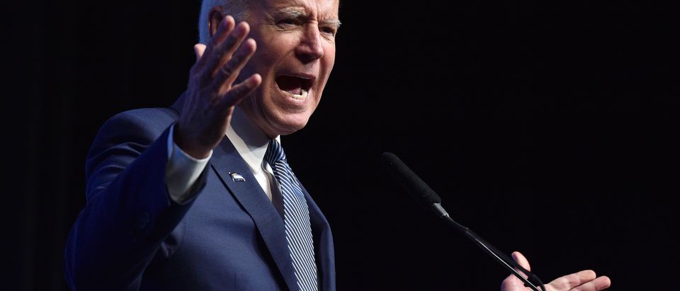 Democratic presidential candidate, former U.S Vice President Joe Biden speaks during the Nevada Democrats' "First in the West" event at Bellagio Resort &amp; Casino on November 17, 2019 in Las Vegas, Nevada. The Nevada Democratic presidential caucuses is scheduled for February 22, 2020. (Photo by David Becker/Getty Images)