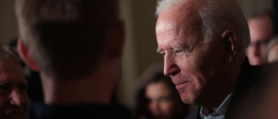 Democratic Presidential Candidate Joe Biden Campaigns To Iowa
