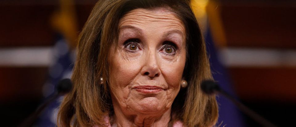 House Speaker Nancy Pelosi (D-CA) delivers remarks duringher weekly news conference on Capitol Hill September 12, 2019 in Washington, DC