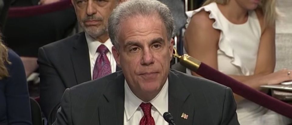 Justice Department Inspector General Michael Horowitz testifies about Hillary Clinton email investigation, June 18, 2018. (YouTube screen grab/C-SPAN)