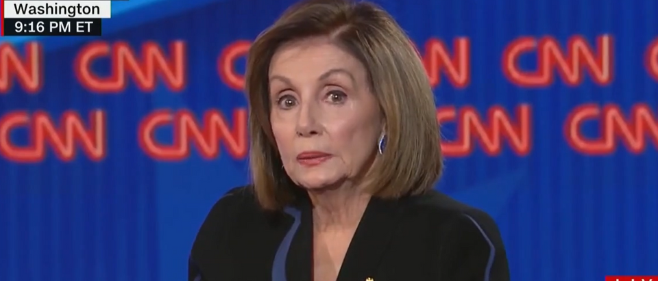 Pelosi says Clinton was impeached 'for being stupid' (CNN screengrab)