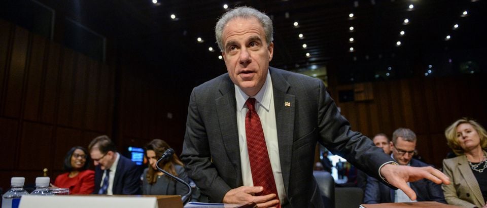 U.S. Justice Department Inspector General Michael Horowitz arrives to testify before a Senate Judiciary Committee hearing "Examining the Inspector General's report on alleged abuses of the Foreign Intelligence Surveillance Act (FISA)" on Capitol Hill in Washington, U.S., Dec. 11, 2019. REUTERS/Erin Scott
