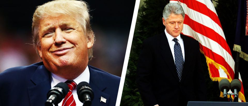 President Donald Trump, Former President Bill Clinton (Getty images, Daily Caller)