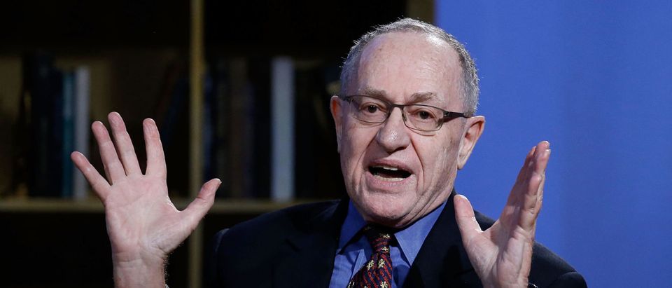 Alan Dershowitz attends Hulu Presents "Triumph's Election Special" produced by Funny Or Die at NEP Studios on February 3, 2016 in New York City. (John Lamparski/Getty Images for Hulu)