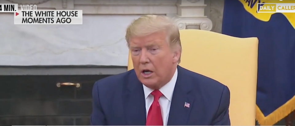 President Donald Trump and officials speak about the escalating tensions in Iran. (Screenshot Youtube Video: The DC Shorts)