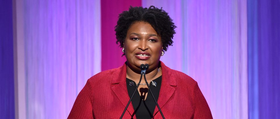 Politician Stacey Abrams speaks onstage during The Hollywood Reporter's Power 100 Women in Entertainment at Milk Studios on Dec. 11, 2019 in Hollywood, California. (Photo by Alberto E. Rodriguez/Getty Images for The Hollywood Reporter)