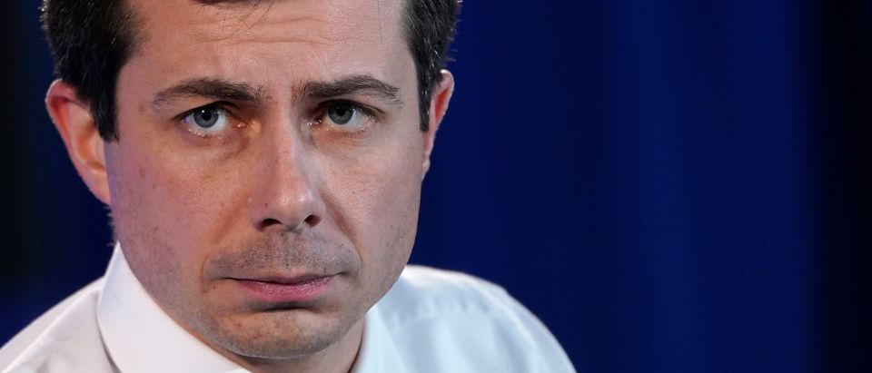 Democratic presidential candidate South Bend, Indiana, Mayor Pete Buttigieg answers questions at the U.S. Conference of Mayors Iowa Starting Line forum Dec. 6, 2019 in Waterloo, Iowa. (Photo by Win McNamee/Getty Images)