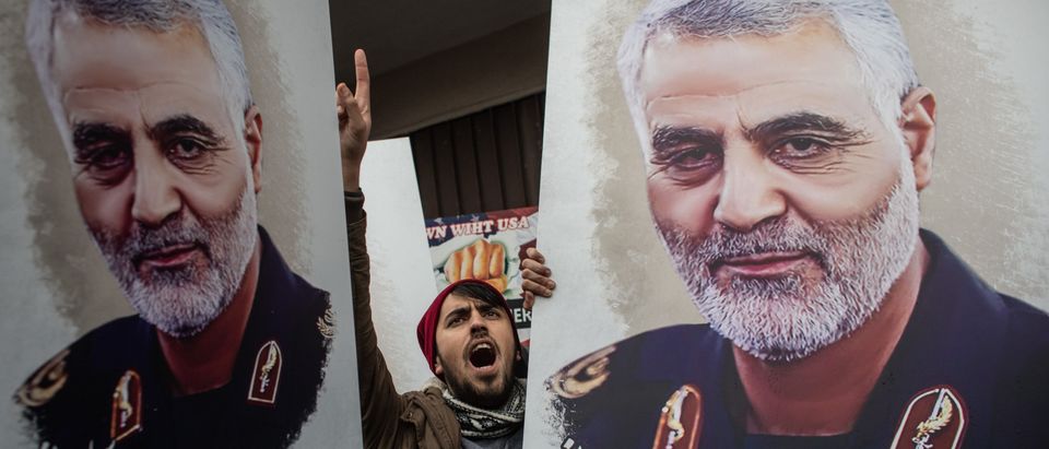 Protests At U.S. Consulate In Istanbul Following Killing Of Iranian General
