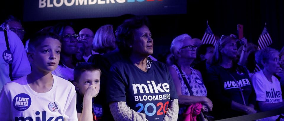 Supporters of Democratic presidential candidate and former New York Mayor Michael Bloomberg attend his Super Tuesday rally in West Palm Beach