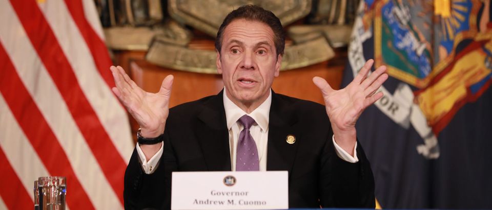 New York Governor Andrew Cuomo Holds His Daily Coronavirus Briefing In Albany