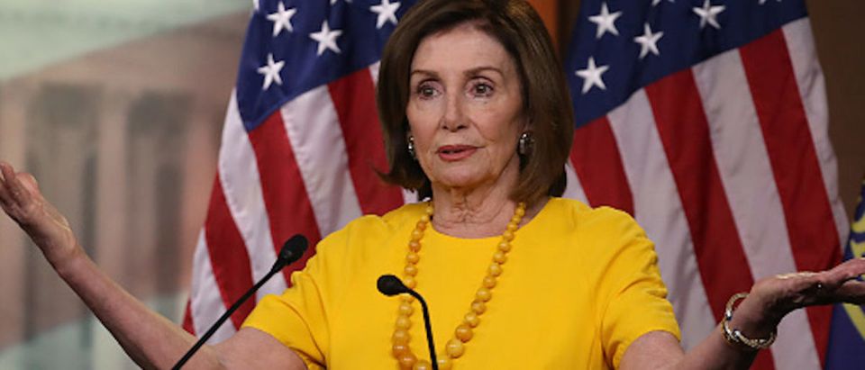 House Speaker Nancy Pelosi (D-CA) speaks during her weekly news conference on Capitol Hill, June 20, 2019 in Washington, DC