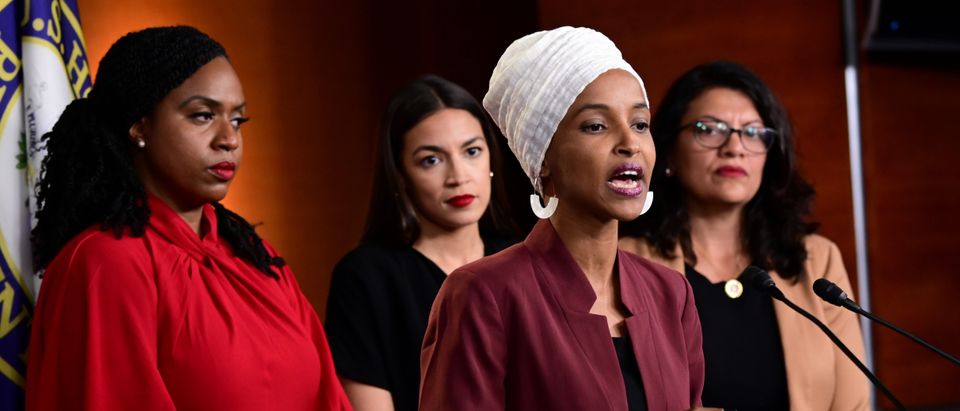 Ocasio-Cortez, Omar, Pressley and Tlaib hold news conference