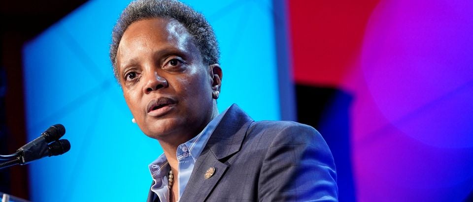 Mayor of Chicago Lori Lightfoot speaks at the U.S. Conference of Mayors 88th Winter Meeting in Washington, U.S., January 23, 2020. REUTERS/Joshua Roberts